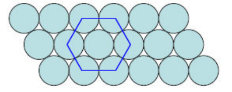 Arrangement hexagonal
