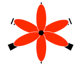 Six hybrides sp³d²