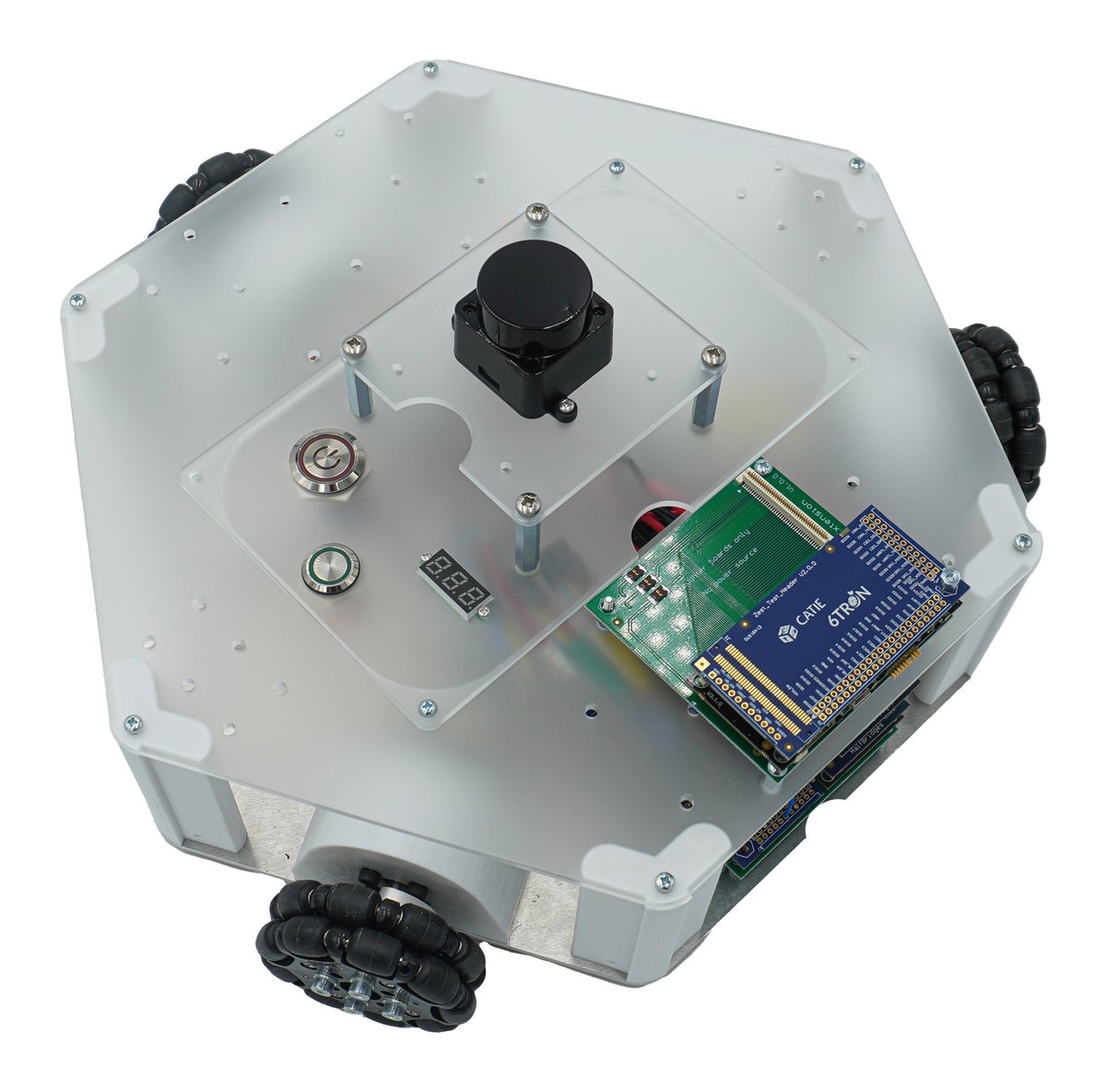 MiniPock en version holonome à roues omnidirectionnelles