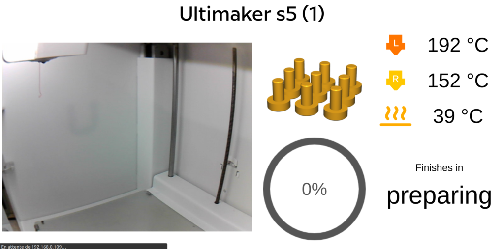 Application de suivi - Ultimaker série S